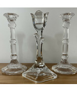 Wedding lot of 3 crystal candlestick - £15.61 GBP
