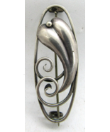 Mid-Century Modern Danish Hertmann Siersbol Sterling Silver Brooch  - $78.21