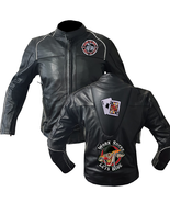 Born to Ride: Rebel Roadster Leather Jacket Motorcycle Jacket Real Cowhi... - £173.11 GBP