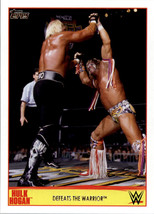 2015 Hulk Hogan Defeats The Warror Rest in Peace Topps card#24 of 40 yes Buy now - £3.09 GBP