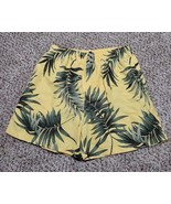 Puritan Swim Trucks Yellow Tropical Plants Men&#39;s Size XL 40/42 - £9.83 GBP