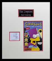 Mr. Burns Hand Drawing Signed By Matt Groening  Museum Framed Ready Display - £841.14 GBP