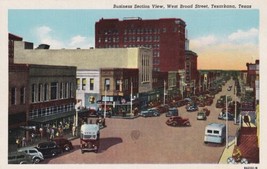 Texarkana Texas TX Postcard Business Section View West Broad Street - $2.99