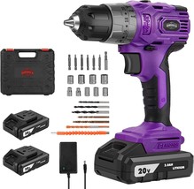 Burgarden Brushless Cordless Drill Set, 20V Compact Power Drill, With To... - £97.56 GBP
