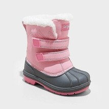 Toddler Girls&#39; Denver Winter Boots - Cat &amp; Jack Pink 9T - $19.99
