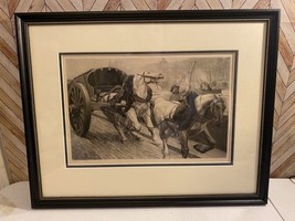 Black and White &quot;Work Horses Rebel&quot; by Oscar Mattiesen Paris [Art 006] - $160.82