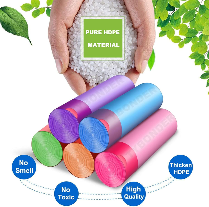 Small Trash Bags 4-6 Gallon,Extra Thick & Strong 4 Gallon Garbage Bags 5 Gallon  Item image 7