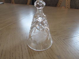 Waterford Crystal 2000 Dinner Bell 4.75&quot; Laurel Wreath Millennium Signed - £11.63 GBP