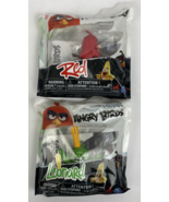 Lot of 2 x Rovio Tiny Toppers ANGRY BIRDS Character Figures RED, Terrenc... - $21.65 CAD