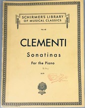 Clementi Sonatinas Schirmer’s Library of Musical Classics For Piano Volu... - £11.95 GBP