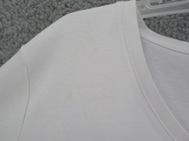 Tommy Hilfiger Womens Top Xxl Brightwhite Short Sleeve Vneck Tshirt Logo Nwd Fdt - £8.03 GBP