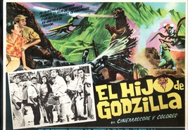 Son of Godzilla 12.5&quot;x17&quot; Lobby Card Tadao Takashima Akira Kubo Mexican - £38.05 GBP
