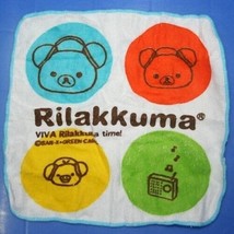 Koro Koro San-X All Stars Mini Face Towel Wash Cloth Rilakkuma Relax Bear B - $34.99