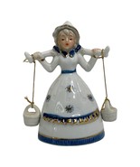 Vintage Fine Porcelain Bell Figurine Girl Buckets are Gongs LeGo Japan 1... - £27.03 GBP