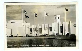 Foreign Exhibit Building Lagoon Nations New York Worlds Fair Real Photo Postcard - £13.36 GBP