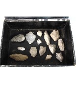 Lot of 14 Native American Piscataway Stone Arrow Heads E862 - $2,822.51 MXN