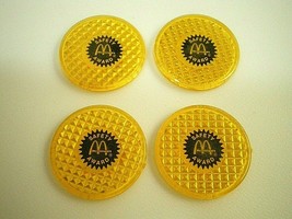 Mc Donald&#39;s Safety Award Reflectors (1-1/4&quot;- Lot Of 4) Rare 1970s Muscle Bike Nos - £12.63 GBP