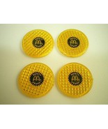McDonald&#39;s SAFETY AWARD REFLECTORS (1-1/4&quot;- Lot Of 4) RARE 1970s Muscle ... - £12.57 GBP