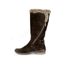 $625 AQUATALIA Boots 6 Brown Suede Boots Waterproof Fur Lined *PRIMO* Sz 6 - £101.51 GBP