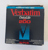 Verbatim Datalife 3.5&quot; Microdisks MF2DD Double Sided Double Density -11 ... - $17.71
