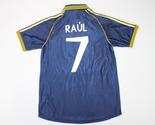 real madrid jersey 1998 1999 shirt blue raul playera chamarra camiseta - $85.00