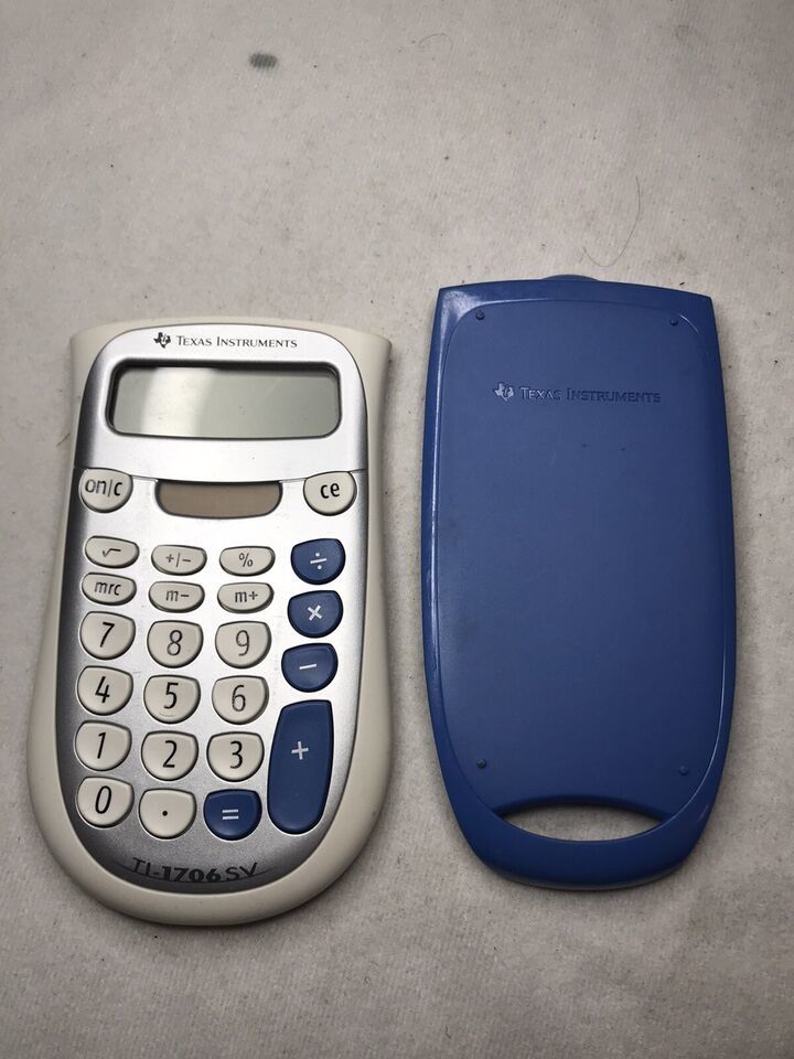 Texas Instruments TI-1706 SV Handheld Dual Power 8 Digit Calculator - $8.79