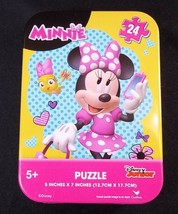 Minnie Mouse with dots mini puzzle in collector tin 24 pcs New sealed - $4.00