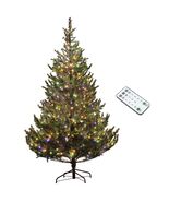 HOMCOM 7ft Artificial Prelit LED Christmas Tree, Dual Color, 2931 Tips - $318.30 CAD