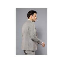 Men 3pc European Vested Suit WESSI by J.VALINTIN Extra Slim Fit JV45 Beige Brown image 6