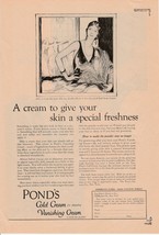 1922 Pond&#39;s Cold Cream Print Ad - Vintage Beauty Advertising Flapper - £7.82 GBP