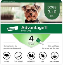 Ii Small Dog Vet-Recommended Flea Treatment &amp; Prevention | Dogs 3-10 Lbs... - £36.02 GBP