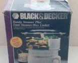 Black &amp; Decker Handy Steamer Plus HS90 Food Steamer / Rice Cooker NEW Op... - $83.22