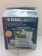 Black &amp; Decker Handy Steamer Plus HS90 Food Steamer / Rice Cooker NEW Open Box - £65.21 GBP