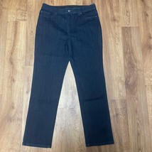 Chicos Womens Fabulously Slimming Dark Washing Jegging Jeans Size 10 Sho... - £25.03 GBP