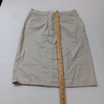 Gap Women's Beige/Khaki Cotton Denim Skirt Size 6 Waist 30" image 7