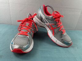 Asics Sneakers Women 9M Gel-Exalt 2  Running Shoes Gray Red Athletic Tra... - $360.37 MXN