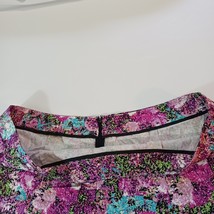 Lane Bryant Back Zipper Womens Cotton Blend Multicolor Floral Circle Skirt Sz 28 image 9