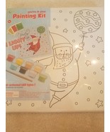 Sparkle and Glow Painting Kit lights up Santa Christmas canvas upc 03701... - $45.90 CAD
