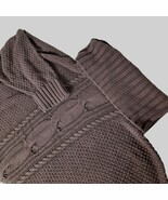 Express Womens Knit Cowl Neck Sweater Size Large Solid Purple Winter Pul... - $27.95 CAD