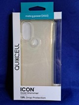 Quikcell Icon Protective Cell Phone Case For Moto G Power (2022) - Gold Shimmer - $11.29