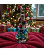 Christopher Radko Bell De Noel Santa Ornament–6" Hand-Painted Christmas - $642.67 MXN