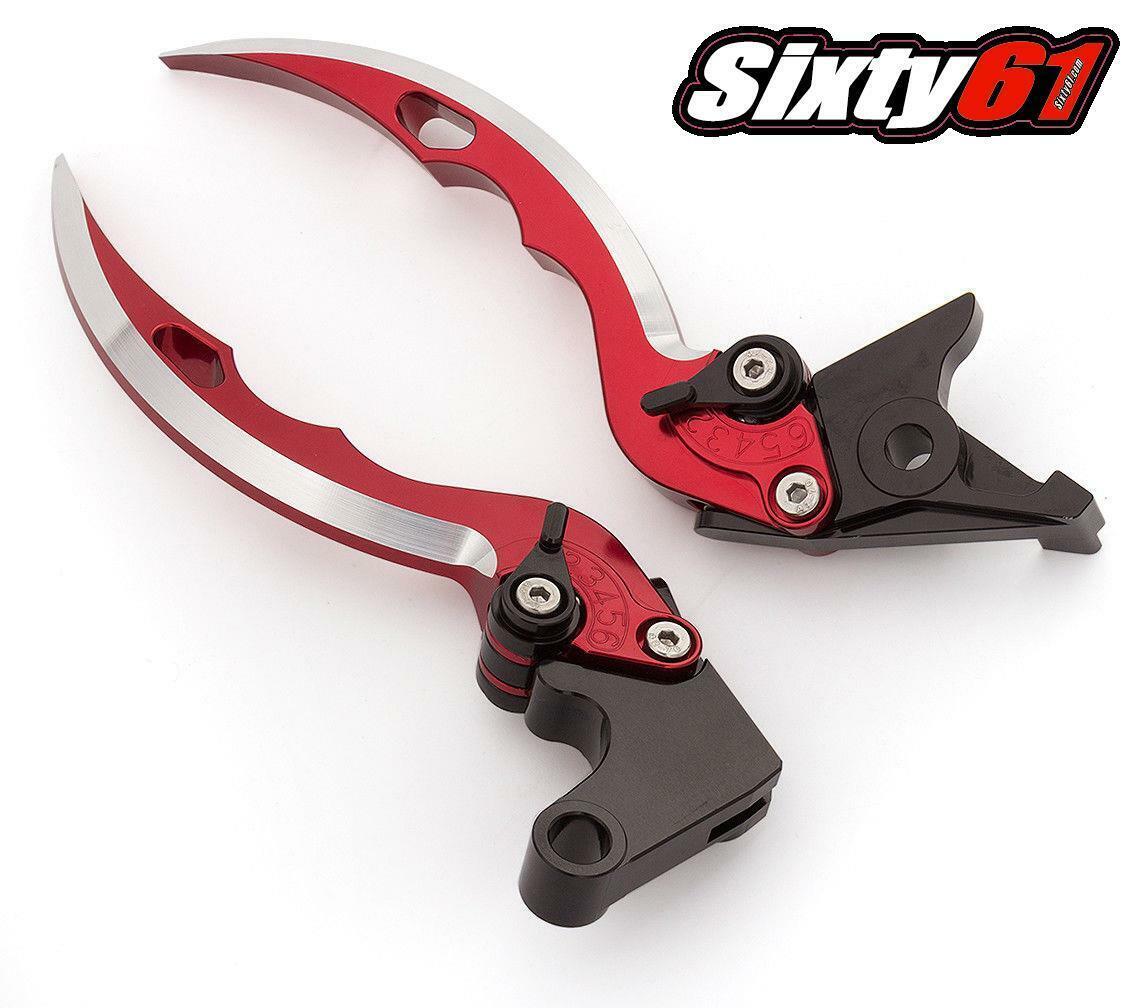 Yamaha R1 Red Levers 2015-2017 2018 2019 2020 2021 2022 Brake Clutch Bla... - $88.84
