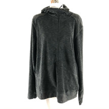 White Sierra Womens Fleece Pullover 1/2 Zip Hooded Pocket Gray Size XL - $19.34