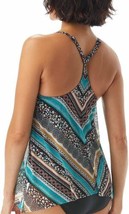 Coco Reef Womens Wild Stripes Underwire Tankini Top Size 36 D Color Multi - £70.13 GBP