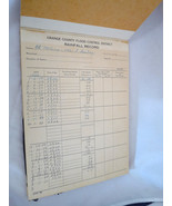 Vintage Orange County CA rainfall record book ledger 1959 - 1973 flood c... - £20.77 GBP