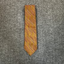 Wemlon by Wembley Mens Tie Gold Bronze Abstract Vintage Polyester Suit N... - $17.99
