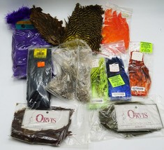 Lot of 11 Fly Tying Fishing Schlappin Hackle etc. - £31.60 GBP