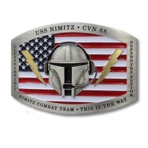 Uss Nimitz CVN-68 3&quot; Belt Buckle - £39.22 GBP