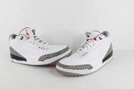 Nike Air Jordan 3 Retro JTH Super Bowl Andre Drummond Game Worn Shoes 18 White - £633.04 GBP