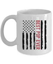 Best Pop Ever Coffee Mug Vintage American Flag Tea Cup Christmas Gift For Dad - £13.45 GBP+